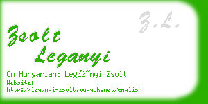 zsolt leganyi business card